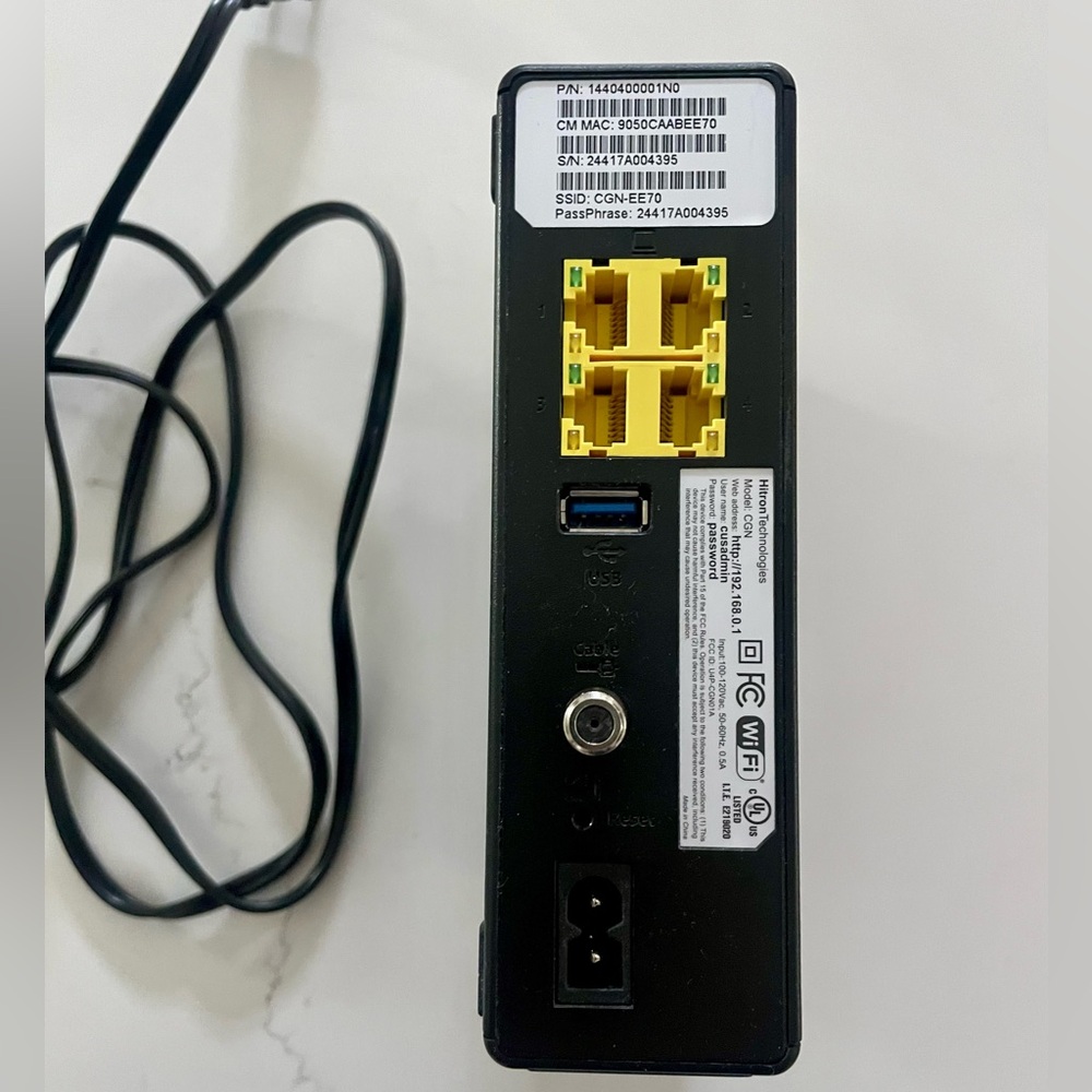 Hitron Modem Model CGN - Picture 3 of 5